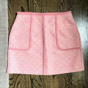 Oasis Pink/Ivory Floral Mini Skirt